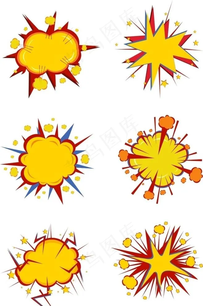 爆炸框图片cdr矢量模版下载
