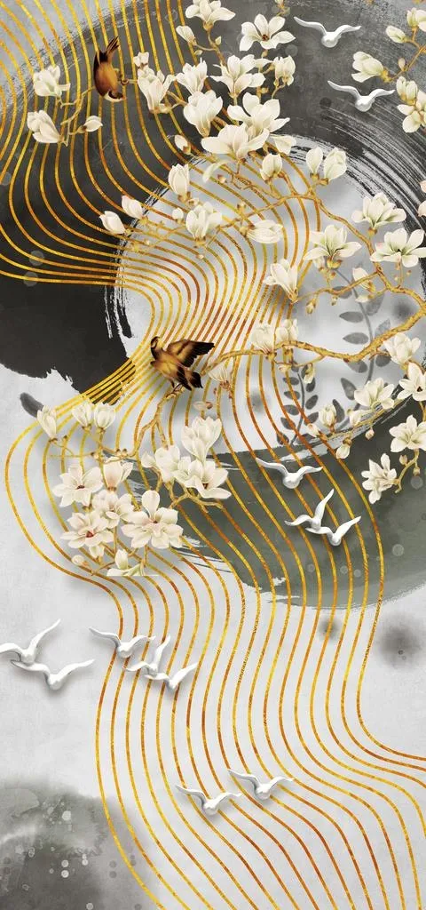 抽象装饰画图片(4724X9449(DPI:100))psd模版下载