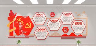 党建文化墙图片