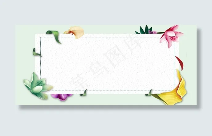 背景春季上新文艺小清新banner
