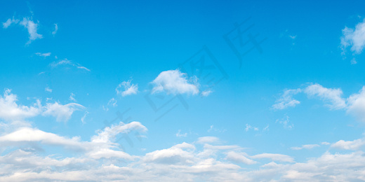 蓝天白云蓝色天空背景