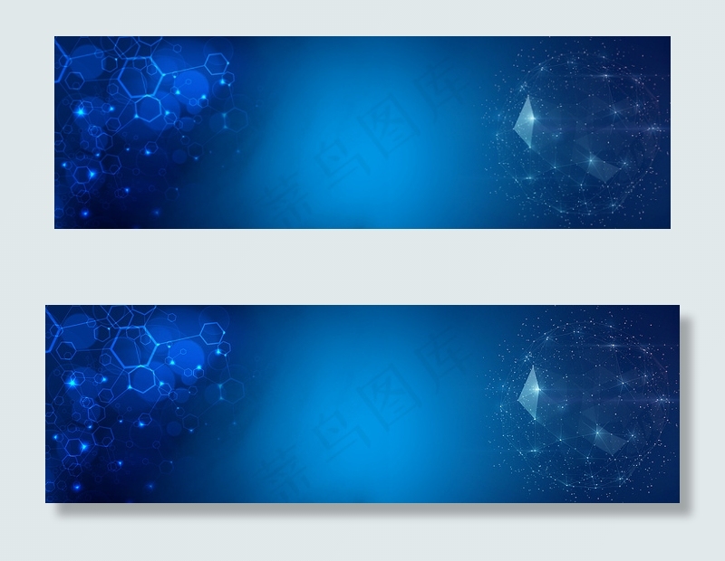 背景蓝色科技技术海报banner大数据