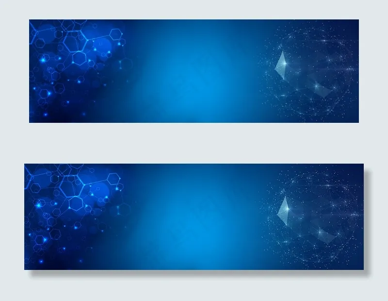 背景蓝色科技技术海报banner大数据