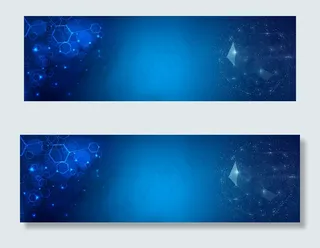 背景蓝色科技技术海报banner大数据