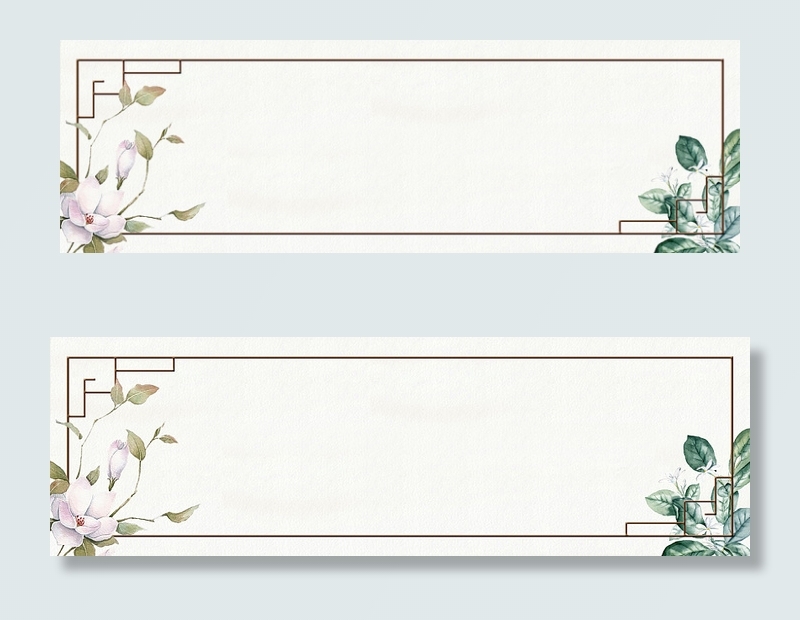 背景复古中国风边框淘宝banner