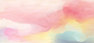 清新粉水彩渐变渲染展板背景元素