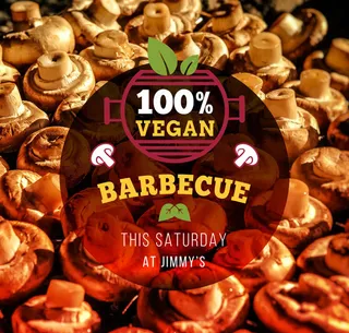 素食烧烤派对海报