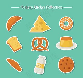 面包店食物标签