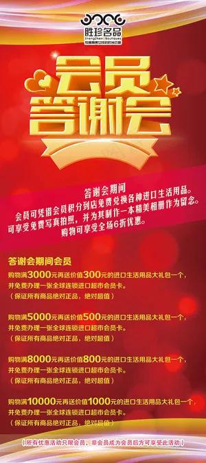 会员答谢会展板