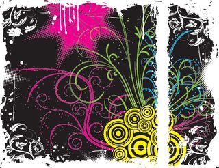 矢量花纹背景,背景元素