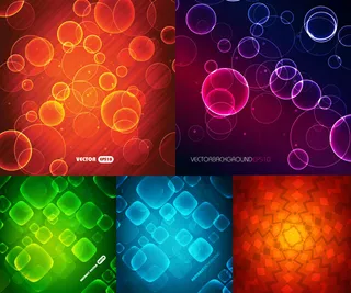 绚丽光晕背景,背景元素