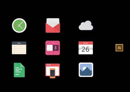 扁平化图标,免抠元素