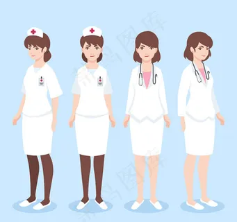 白衣女医务人物 白衣女医务人物