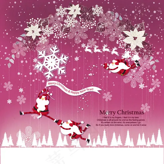 圣诞欢乐祝福(4488X4488(DPI:300))psd模版下载