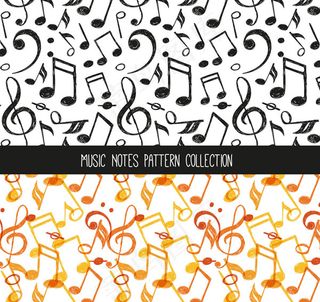 创意音符无缝背景
