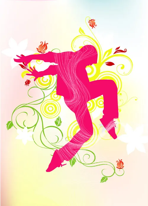 矢量舞蹈者ai矢量模版下载