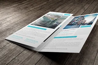 时尚三折页样机