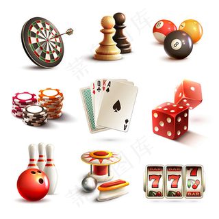 赌博体育娱乐图标,免抠元素