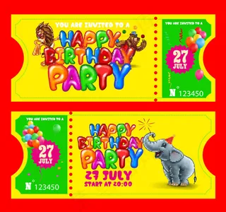 动物生日邀请函