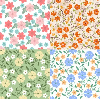 漂亮的花纹背景,背景元素