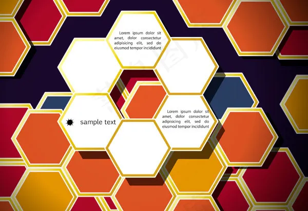 彩色创意背景eps,ai矢量模版下载