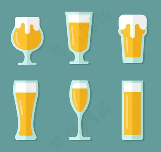 扁平化杯装啤酒