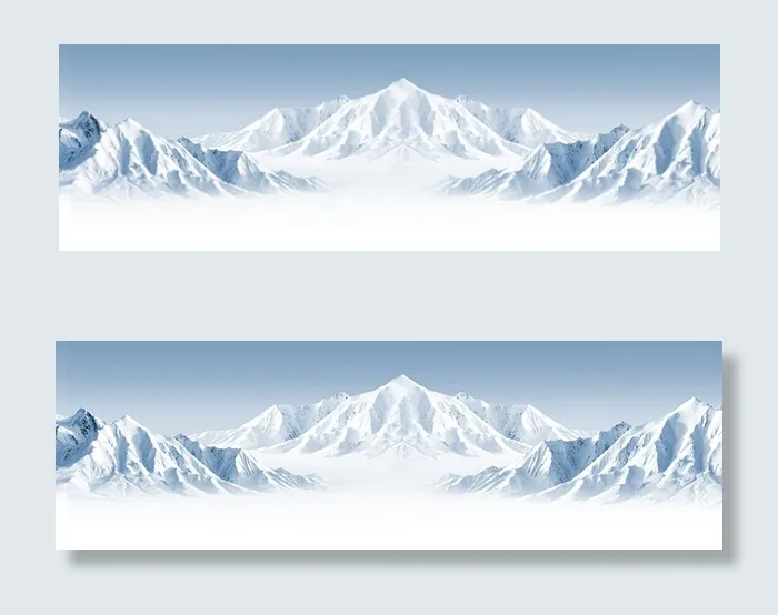 雪山风景海报背景psd模版下载