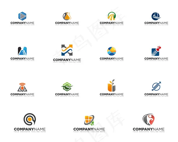 企业LOGO设计eps,ai矢量模版下载