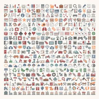 扁平化网页小图标,免抠元素