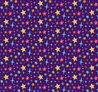 彩色星星无缝背景