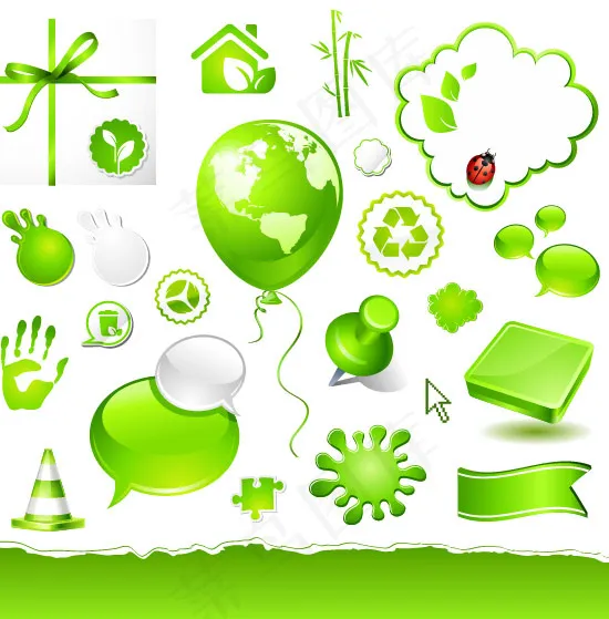 环保图标,免抠元素eps,ai矢量模版下载