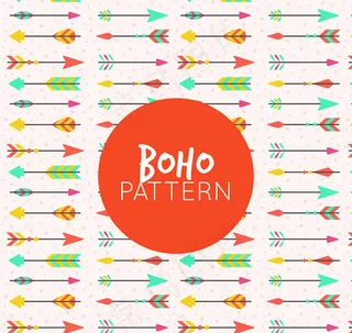 羽毛箭无缝背景