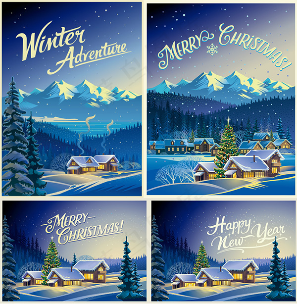 卡通圣诞节海报