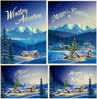 卡通圣诞节海报