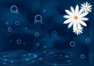 蓝色奇幻背景,背景元素