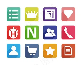 网页分类小图标,免抠元素