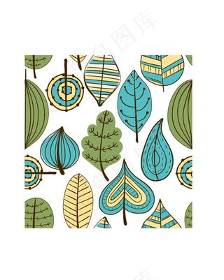叶子纹理矢量