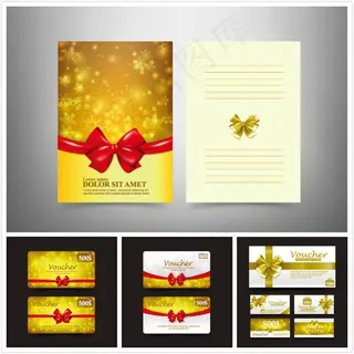 金色圣诞节贺卡