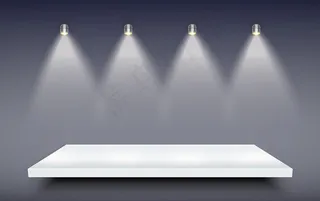 白色展台光效