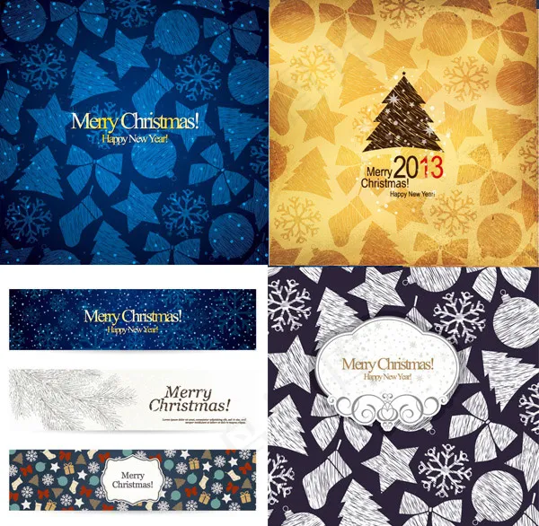 圣诞节快乐背景ai矢量模版下载