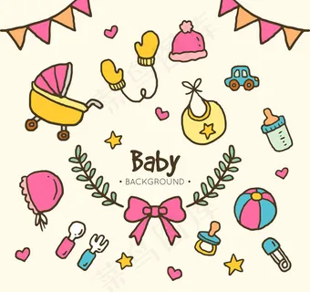 彩绘婴儿用品 彩绘婴儿用品