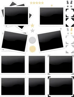 照片邮票图标,免抠元素