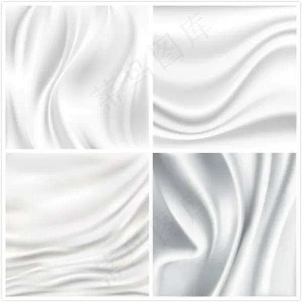 白色丝绸背景ai矢量模版下载