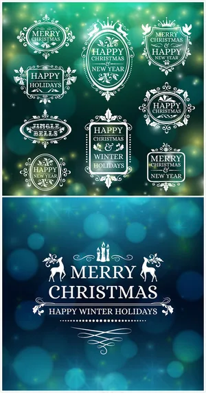 矢量圣诞节图标