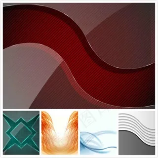 抽象线条曲线背景