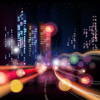 城市霓虹灯矢量