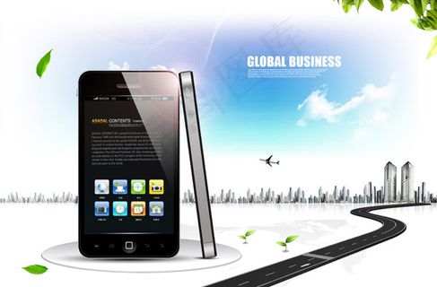 手机商务广告1,背景元素