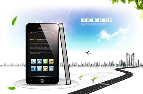 手机商务广告1,背景元素