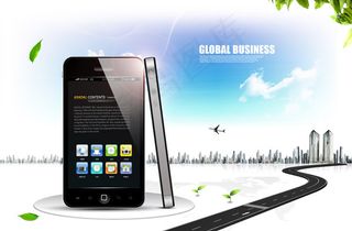 手机商务广告1,背景元素