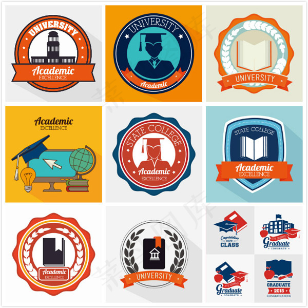 大学logo矢量eps,ai矢量模版下载